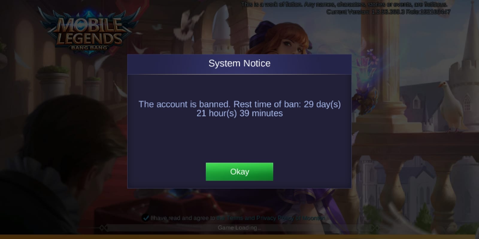 Ваша учетная запись заблокирована. Бан в mobile Legends. Бан аккаунта мобайл легенд. Mobile Legends забанили. Бан аккаунта мобацл легнндс.