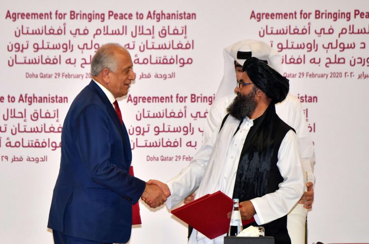 توقيع اتفاق تاريخي بين طالبان والولايات المتحدة P_1525k7dzx1
