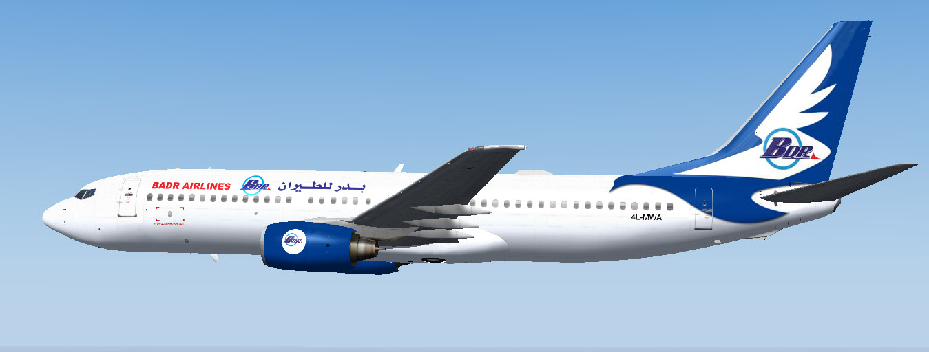 Badr Airlines B737-800   4L-MWA P_1730epfm41