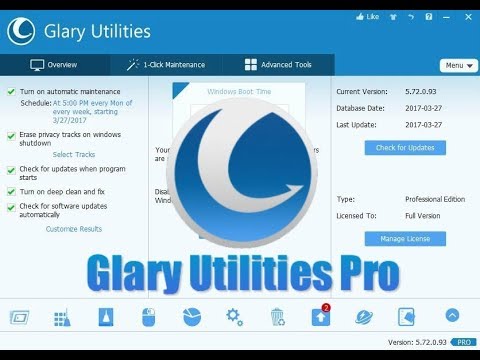 glary utilities pro startup manager