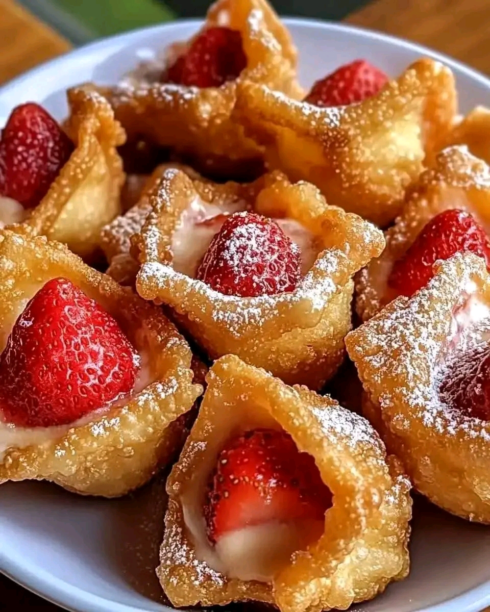 تشيز كيك الفراولة المقلية