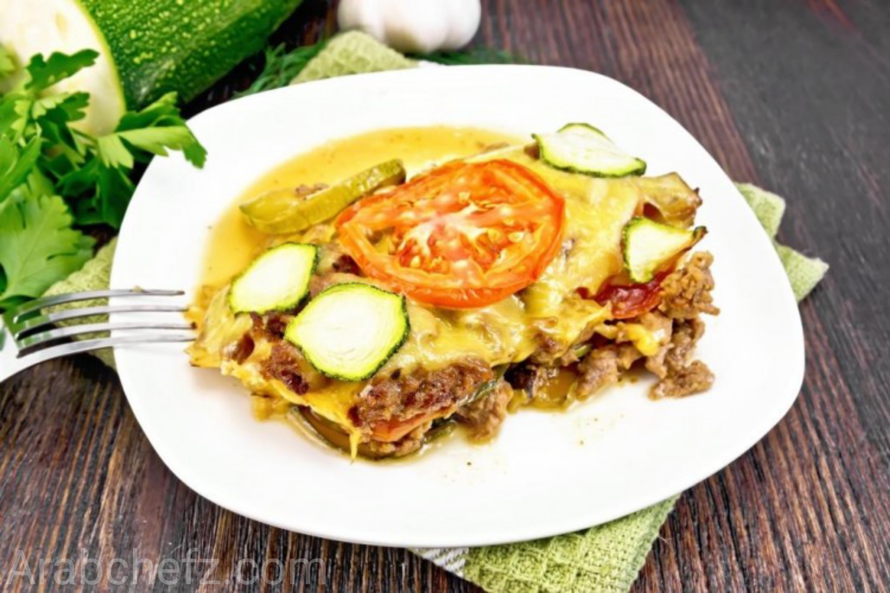 وصفة الباذنجان باللحم المفروم والجبن