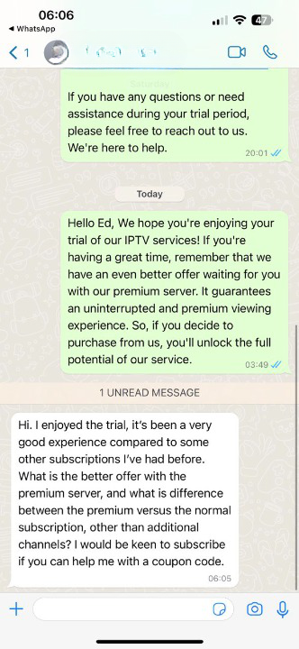 Customer Screenshot 2