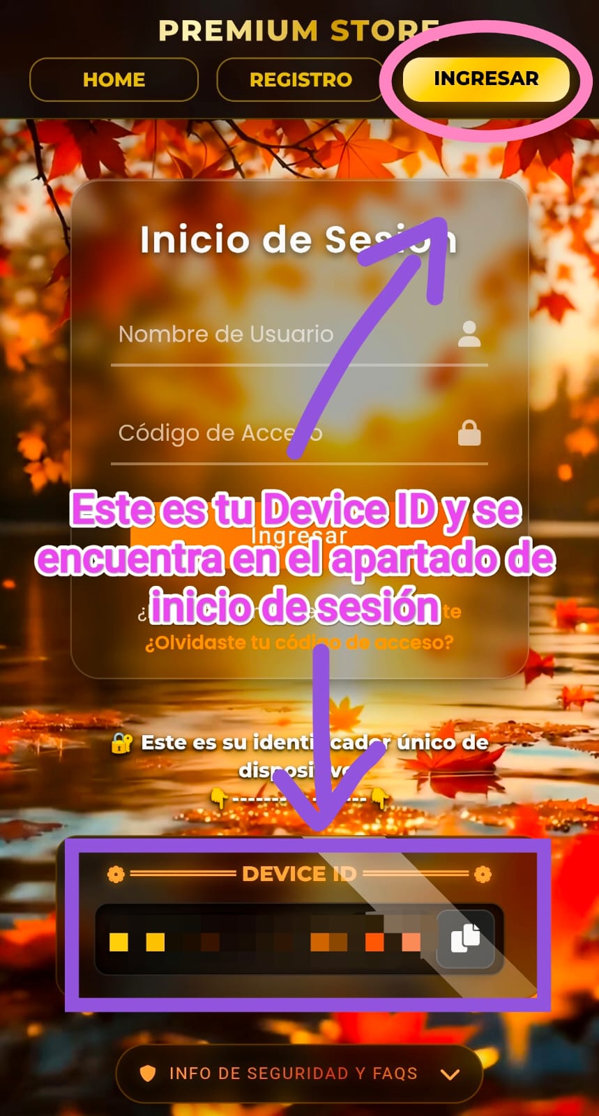 Guía para encontrar Device ID